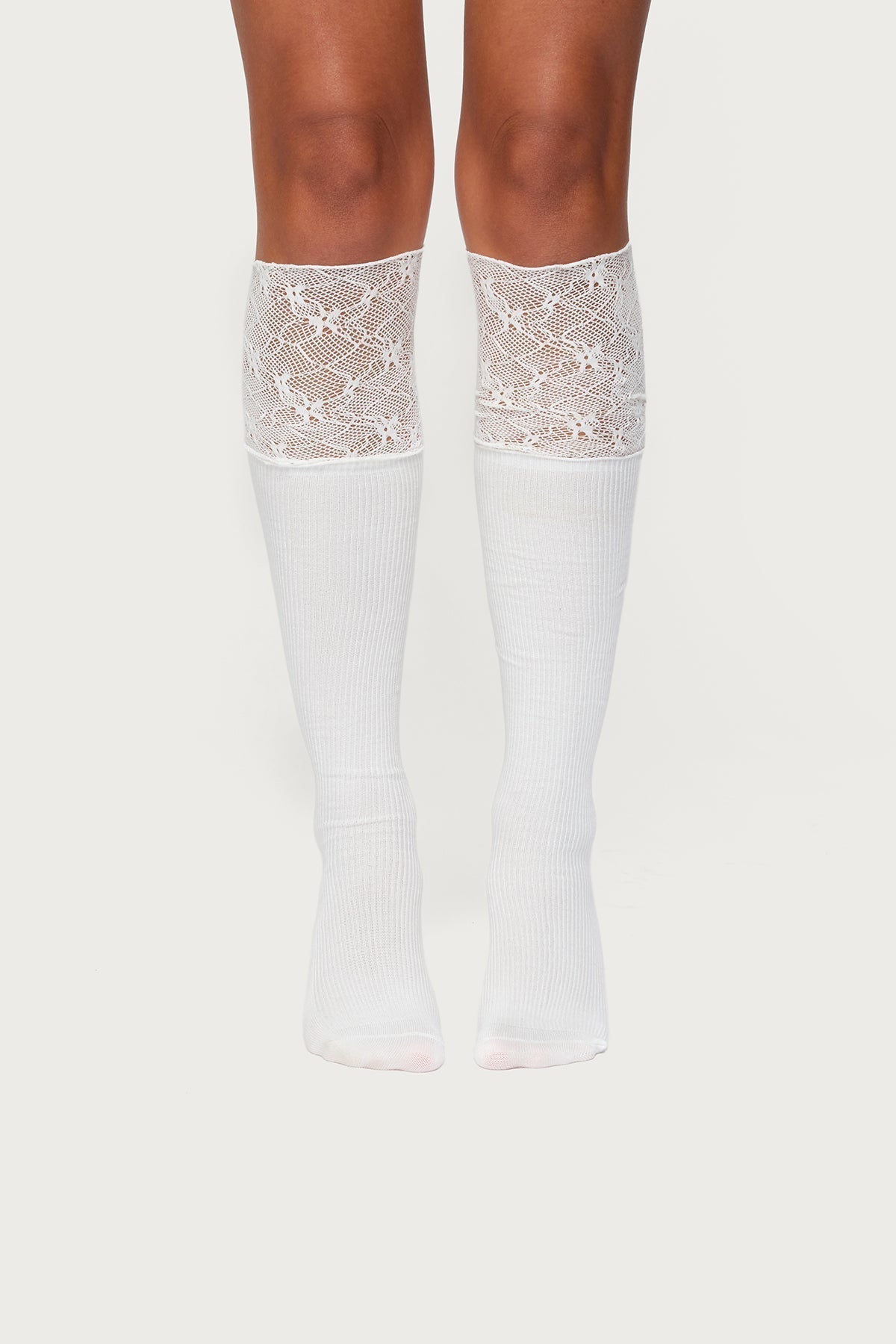 Lacey Layered Knee High Socks