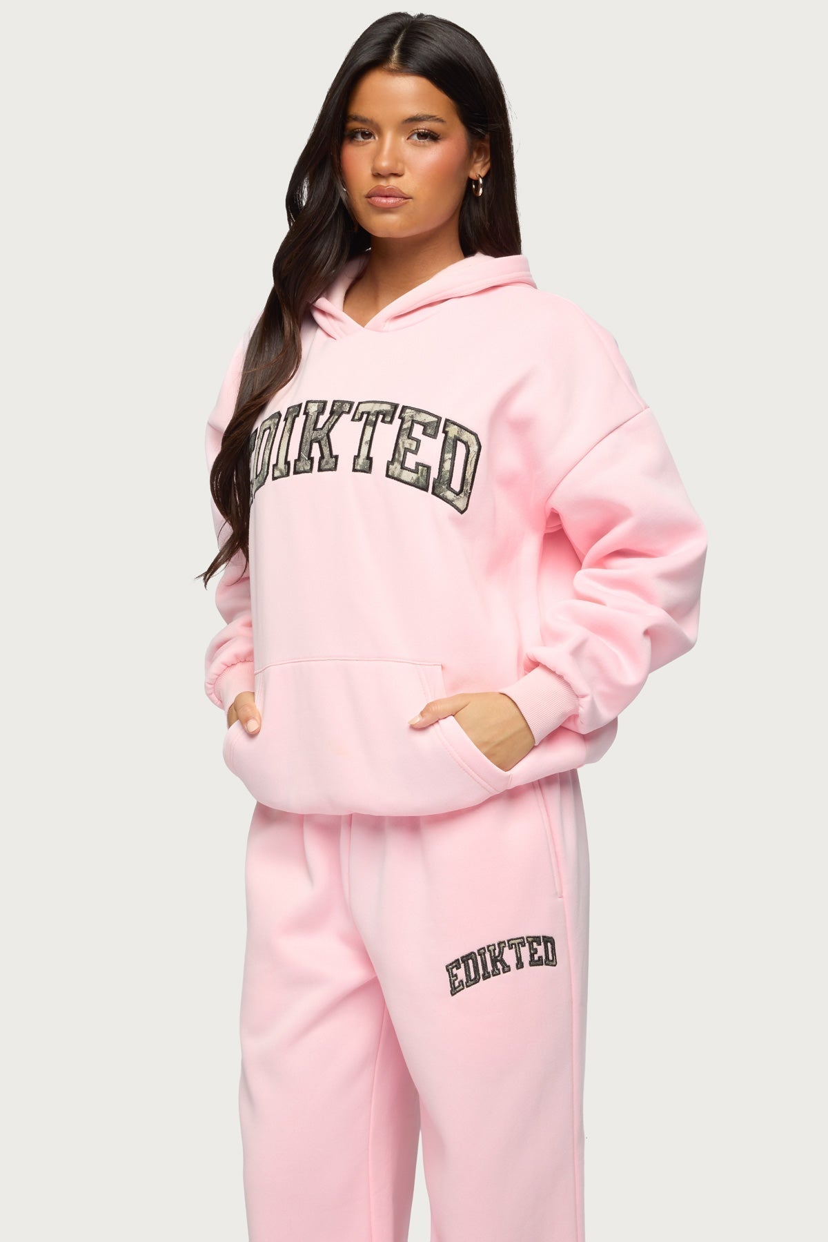 Camo Crush Edikted Oversized Hoodie
